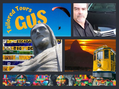 Collage of views from Rio de Janeiro.